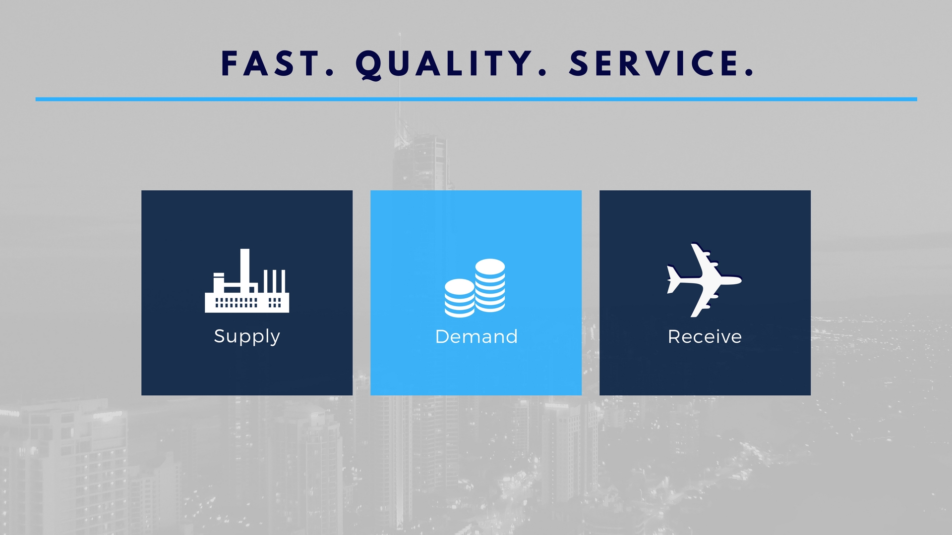 we look forward to working for you. (5)